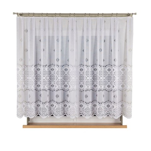 Firanka żakardowa na metry 018999 wysokość 150 cm kolor biały
