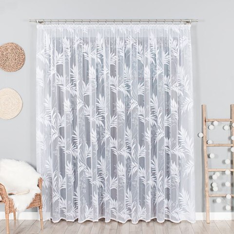 Firanka żakardowa na metry 018920 wysokość 300 cm kolor biały