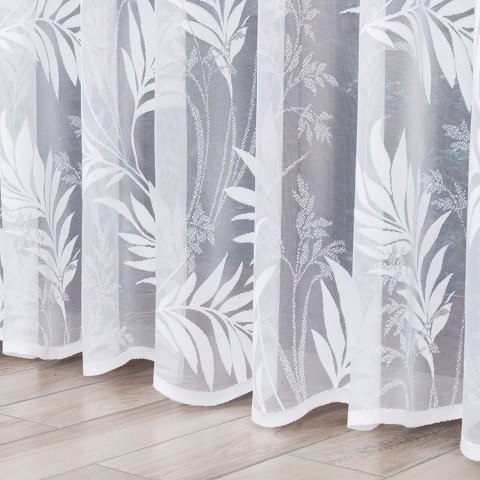 Firanka żakardowa na metry 018920 wysokość 300 cm kolor biały
