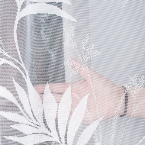 Firanka żakardowa na metry 018920 wysokość 300 cm kolor biały