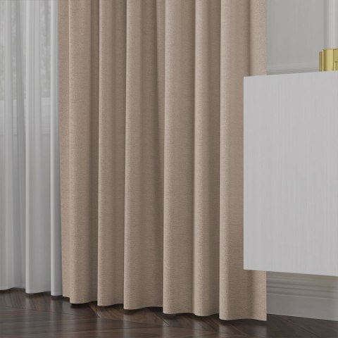 LUKRECJA Tkanina dekoracyjna, wysokość 310cm, kolor 008 ciemny beż 535008/TDP/008/000310/1