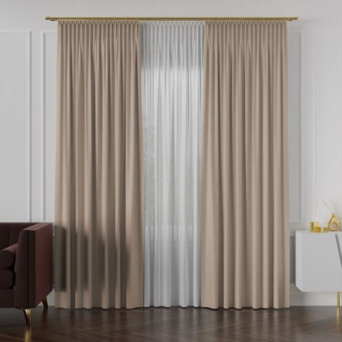 LUKRECJA Tkanina dekoracyjna, wysokość 310cm, kolor 008 ciemny beż 535008/TDP/008/000310/1