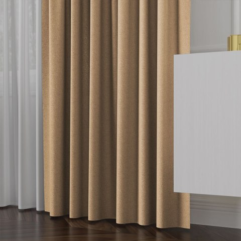 LUKRECJA Tkanina dekoracyjna, wysokość 310cm, kolor 010 ciepły kawowy 535008/TDP/010/000310/1