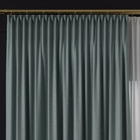 LUKRECJA Tkanina dekoracyjna, wysokość 310cm, kolor 023 szarozielony 535008/TDP/023/000310/1