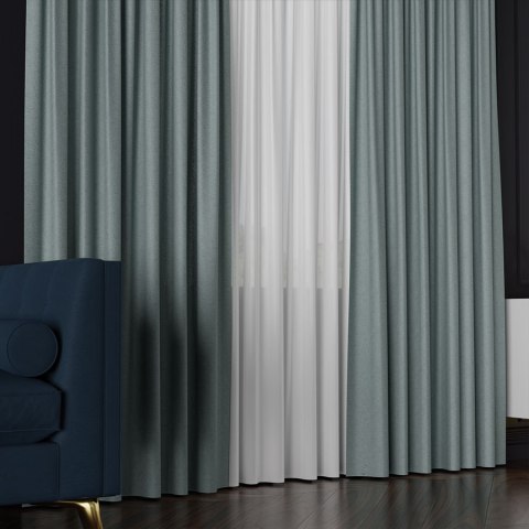 LUKRECJA Tkanina dekoracyjna, wysokość 310cm, kolor 023 szarozielony 535008/TDP/023/000310/1