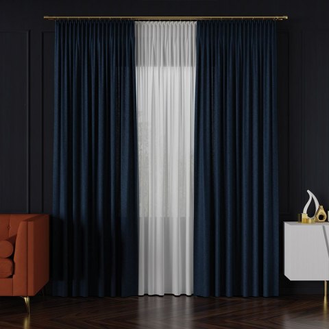 LUKRECJA Tkanina dekoracyjna, wysokość 310cm, kolor 029 granatowy 535008/TDP/029/000310/1