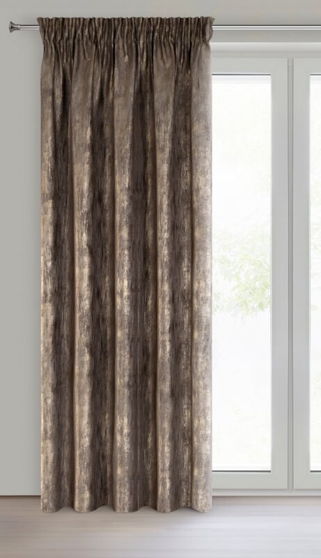 ZASŁONA GOTOWA ESTEL NA TAŚMIE 140 X 270 CM BRĄZOWY