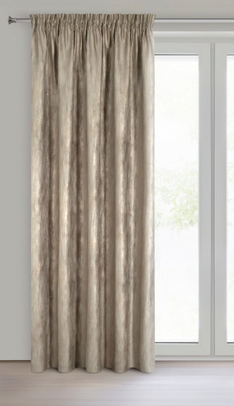 ZASŁONA GOTOWA ESTEL NA TAŚMIE 140 X 270 CM CIEMNOBEŻOWY