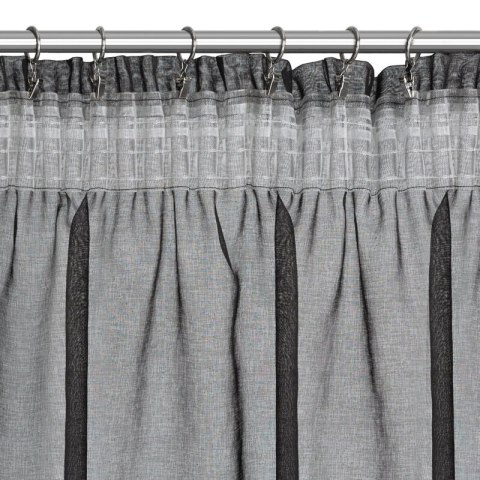 FIRANA GOTOWA CARLI NA TAŚMIE 140 X 250 CM CZARNY