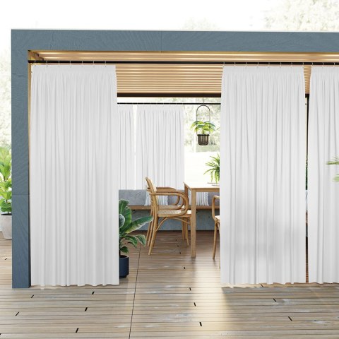 GARDENIA Tkanina dekoracyjna, szerokość 150cm, kolor 050 biały TD0025/TDW/050/150000/1