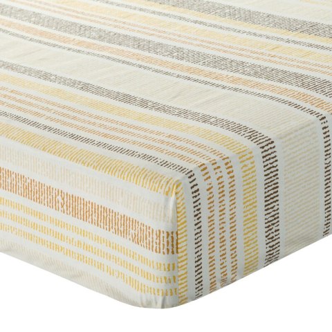 PRZEŚCIERADŁO Z GUMKĄ PRINT 2 220 X 200 CM MUSZTARDOWY