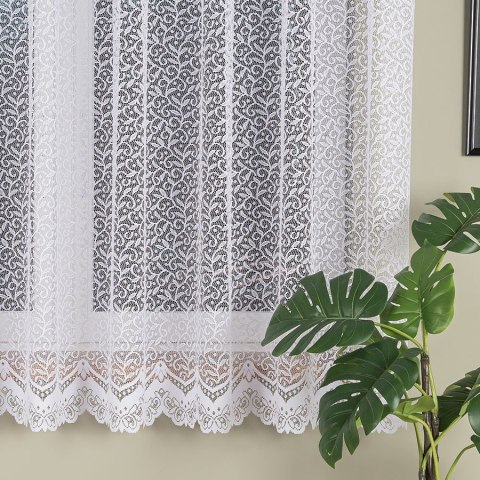 Firanka żakardowa na metry 004542 wysokość 180 cm kolor biały