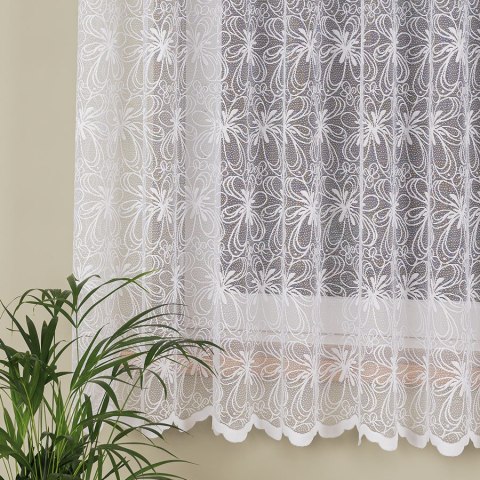 Firanka żakardowa na metry 107269 wysokość 180 cm kolor biały