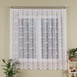 Firanka żakardowa na metry 107269 wysokość 180 cm kolor biały
