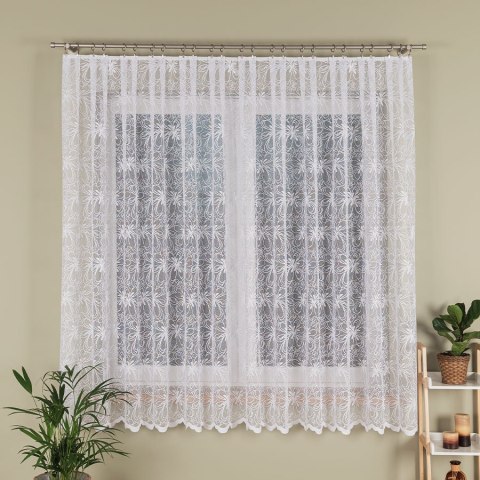 Firanka żakardowa na metry 107269 wysokość 180 cm kolor biały