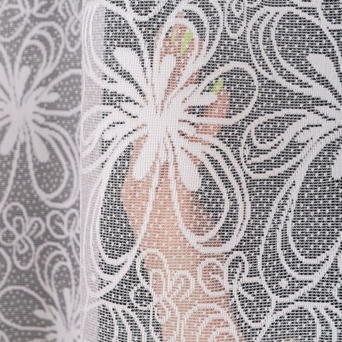 Firanka żakardowa na metry 107269 wysokość 180 cm kolor biały