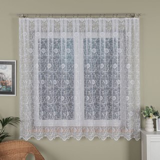 Firanka żakardowa na metry 107282 wysokość 180 cm kolor biały