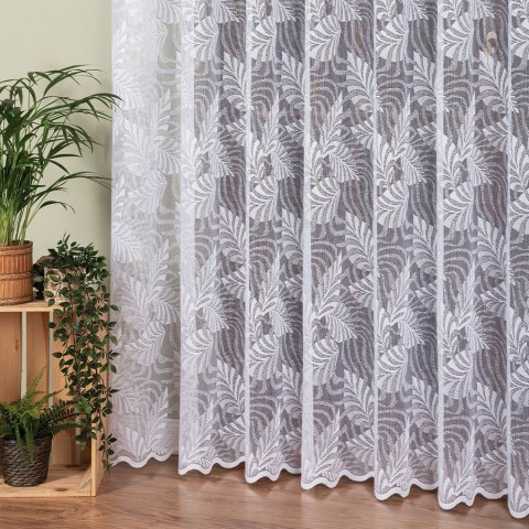 Firanka żakardowa na metry 107229 wysokość 250 cm kolor biały