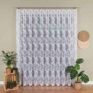 Firanka żakardowa na metry 107229 wysokość 250 cm kolor biały