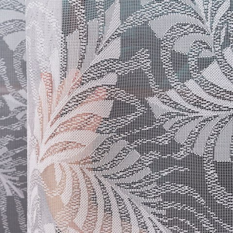 Firanka żakardowa na metry 107229 wysokość 250 cm kolor biały