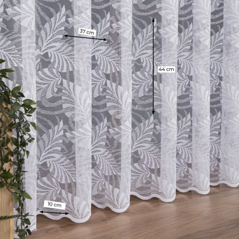 Firanka żakardowa na metry 107229 wysokość 250 cm kolor biały