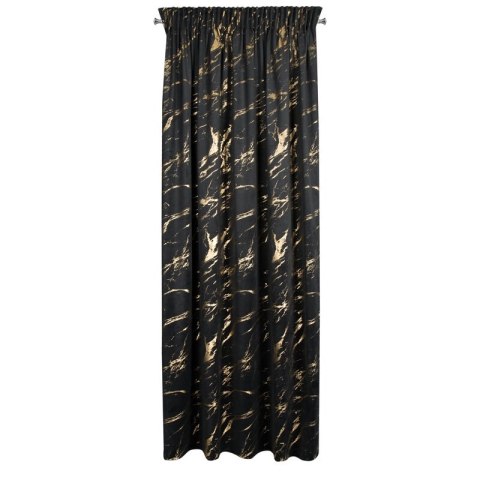 ZASŁONA GOTOWA MOLLY NA TAŚMIE 140 X 270 CM CZARNY