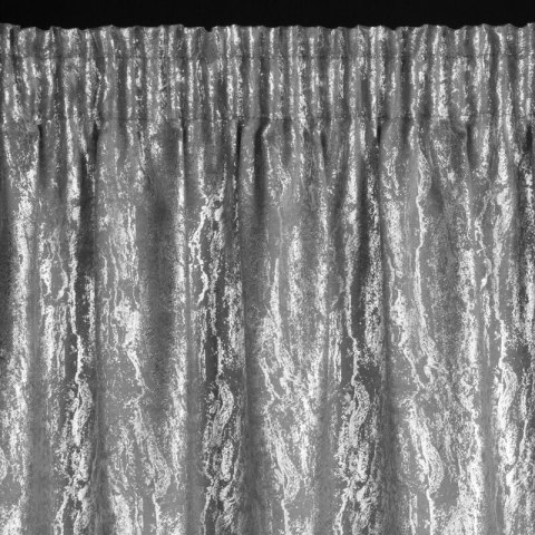 ZASŁONA GOTOWA ELISE NA TAŚMIE 140 X 270 CM STALOWY