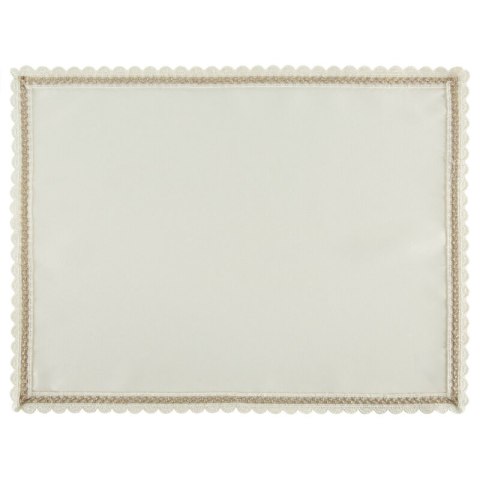 OBRUS LACE 30 X 40 CM KREMOWY
