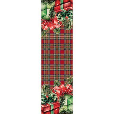 PREZENTY Bieżnik NINA WODOODPORNA, 38x140cm, kolor 003 czerwony PBN284/KSP/C03/038140/1