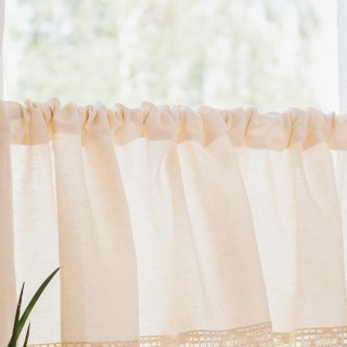 RACHELA Zazdrostka gotowa z ażurem, szerokość 100 x wysokość 90cm, kolor 012 kremowy 912432/ZAZ/012/100090/1