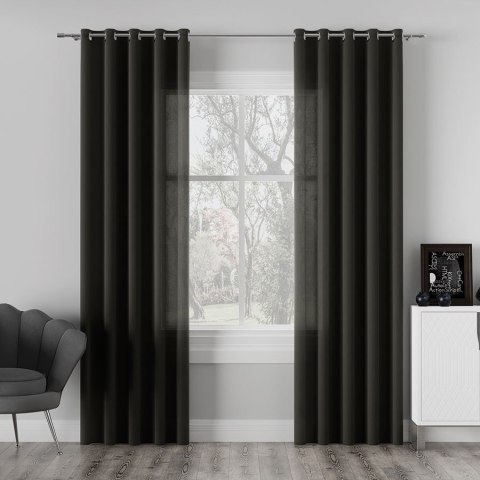 ARUBA Tkanina dekoracyjna wodoodporna, wysokość 300cm, kolor 111 czarny 759330/TDP/111/000300/1