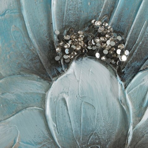 OBRAZ 655 90 X 60 CM SZAROBŁĘKITNY