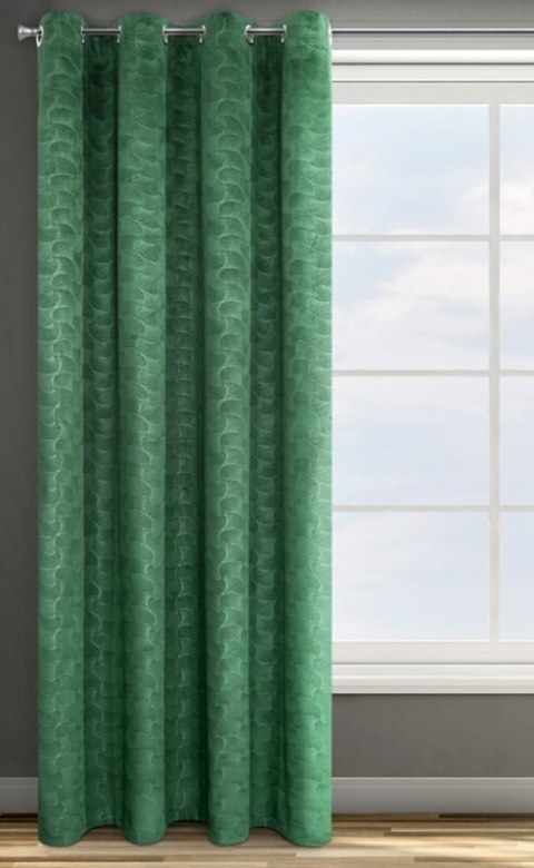 ZASŁONA GOTOWA D91 ELLEN 140X250 CM ZIELONY