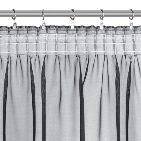 FIRANA GOTOWA DEBORA NA TAŚMIE 140 X 270 CM CZARNY