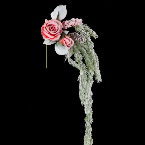 KWIAT ŚWIĄTECZNY DEKORACYJNY 229 O 25 CM ZIELONY