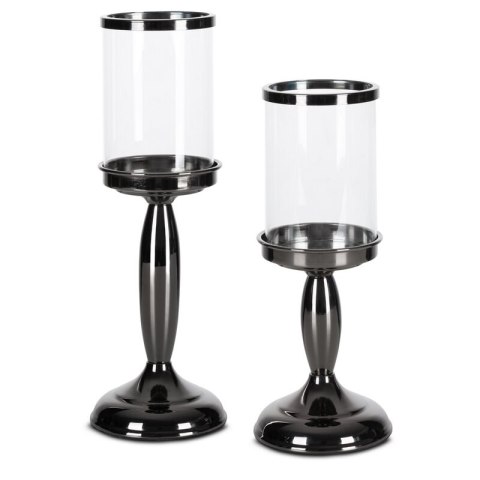 ŚWIECZNIK DEKORACYJNY NOE (01) 13 X 13 X 18 CM CZARNY