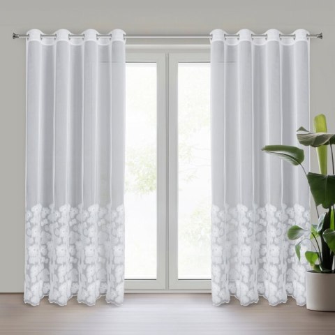 ZASŁONA GOTOWA JASMIN 140 X 250 CM BIAŁY