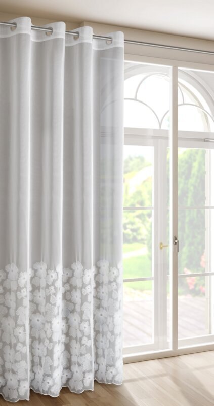ZASŁONA GOTOWA JASMIN 140 X 250 CM BIAŁY