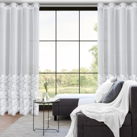 ZASŁONA GOTOWA JASMIN 140 X 250 CM BIAŁY