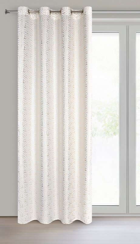 ZASŁONA GOTOWA SEMI 140 X 250 CM BIAŁY