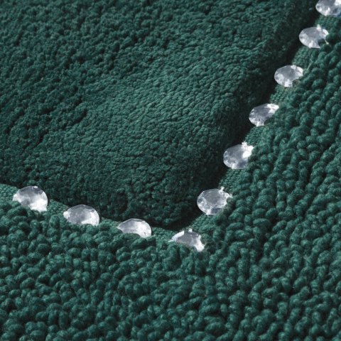 DYWANIK ŁAZIENKOWY CHIC 50 X 70 CM CIEMNOZIELONY