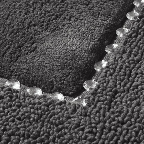 DYWANIK ŁAZIENKOWY CHIC 60 X 90 CM STALOWY