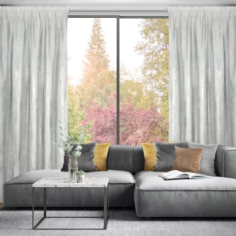 ZASŁONA GOTOWA RENIA NA TAŚMIE 140 X 270 CM BIAŁY