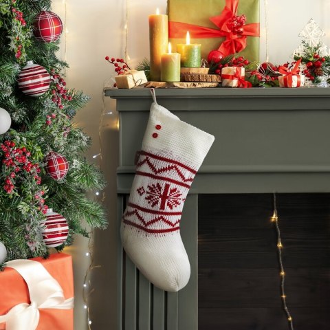 OZDOBA ŚWIĄTECZNA 448 20 X 50 CM BIAŁY