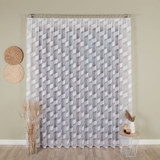 Firanka żakardowa na metry 107307 wysokość 250 cm kolor biały