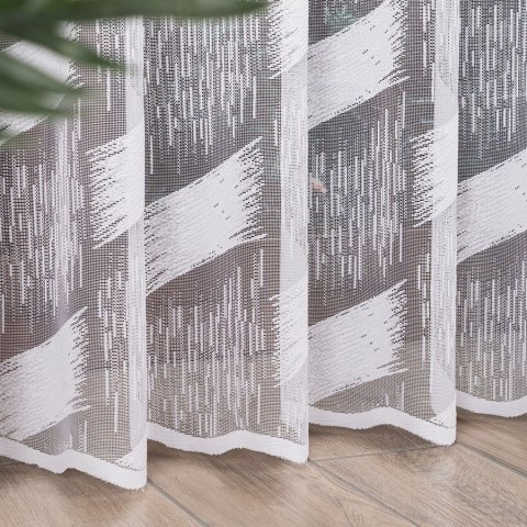 Firanka żakardowa na metry 107307 wysokość 250 cm kolor biały