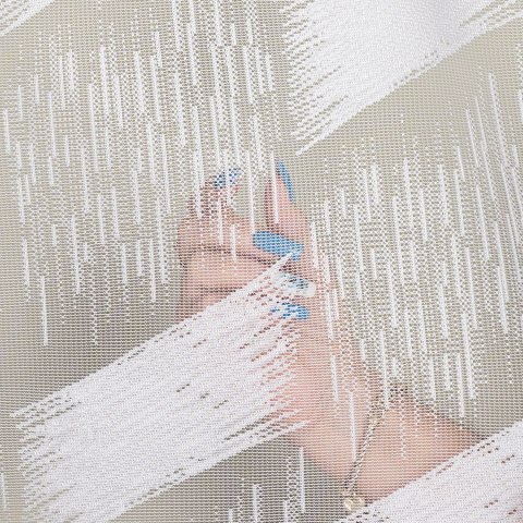 Firanka żakardowa na metry 107307 wysokość 250 cm kolor biały