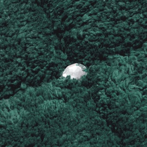 DYWANIK ŁAZIENKOWY CHIC (2) 60 X 90 CM CIEMNOZIELONY