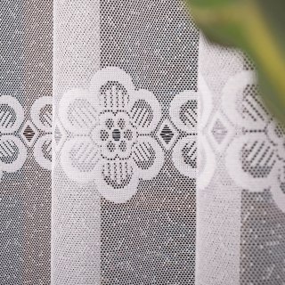 Firanka żakardowa na metry 360940 wysokość 160 cm kolor biały