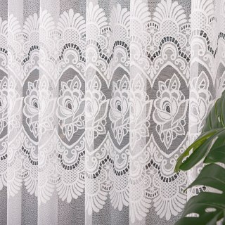 Firanka żakardowa na metry 361370 wysokość 170 cm kolor biały